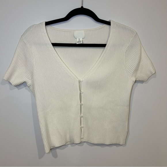 H&M Rib Knit Cropped Top - Picture 2 of 7